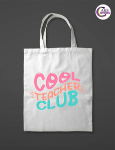 Cool Teacher Club Canvas Bag