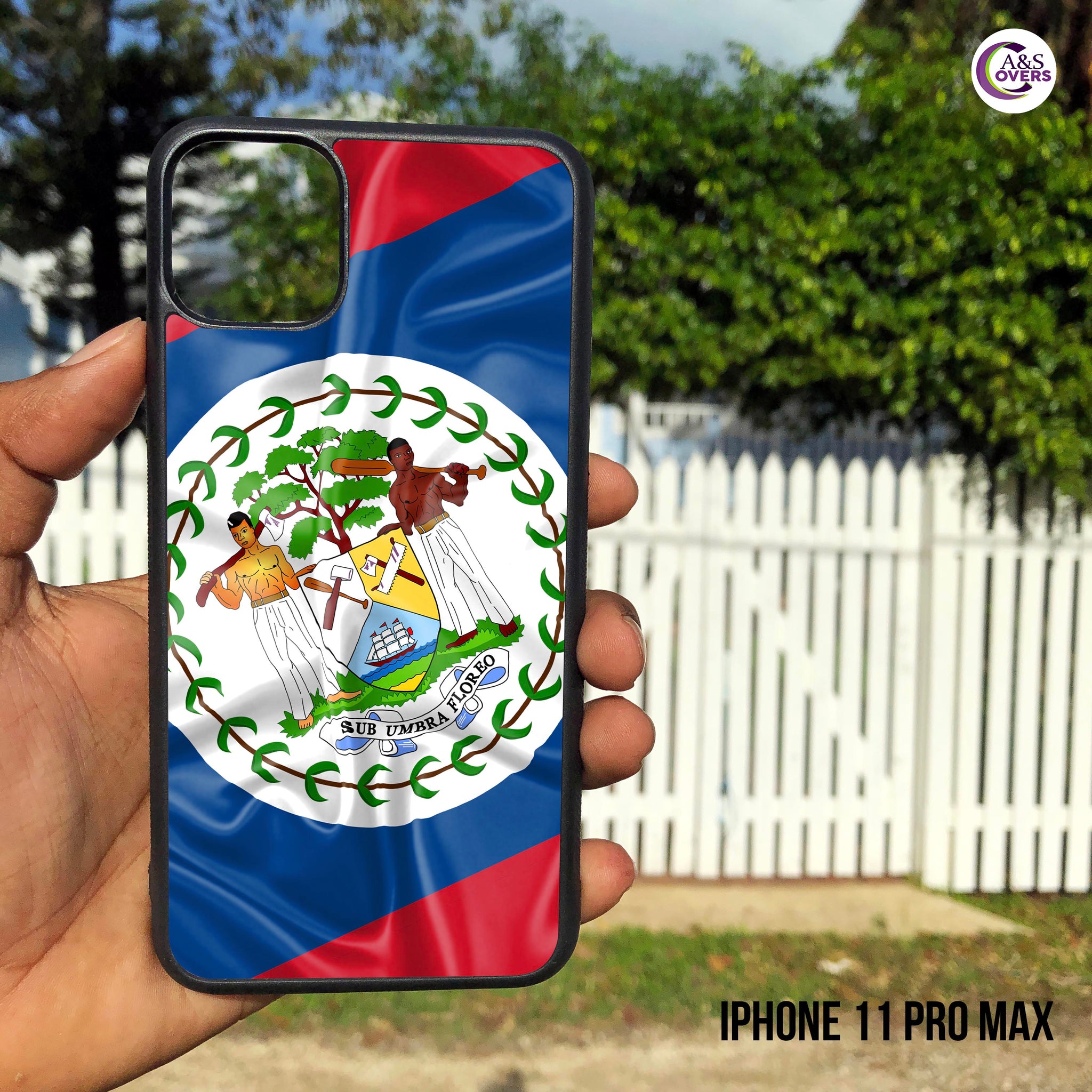 Belize flag phone case
