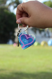 Custom Heart-shape key chain - A&S Covers